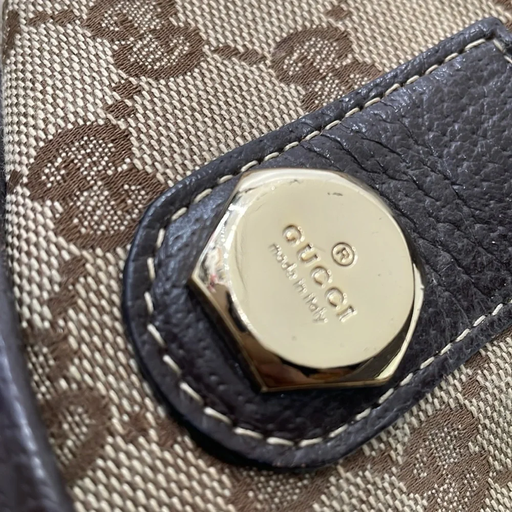 Vintage Gucci Monogram Handbag - Picture 3 of 16